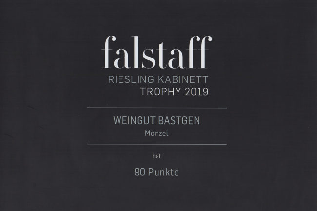 Weingut Bastgen erhält Auszeichnung bei falstaff